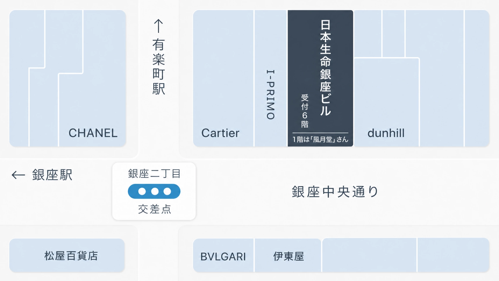 本社周辺拡大図